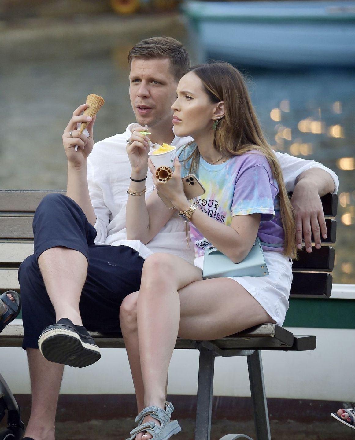 Marina Łuczenko i Wojtek Szczęsny na wakacjach w Portofino