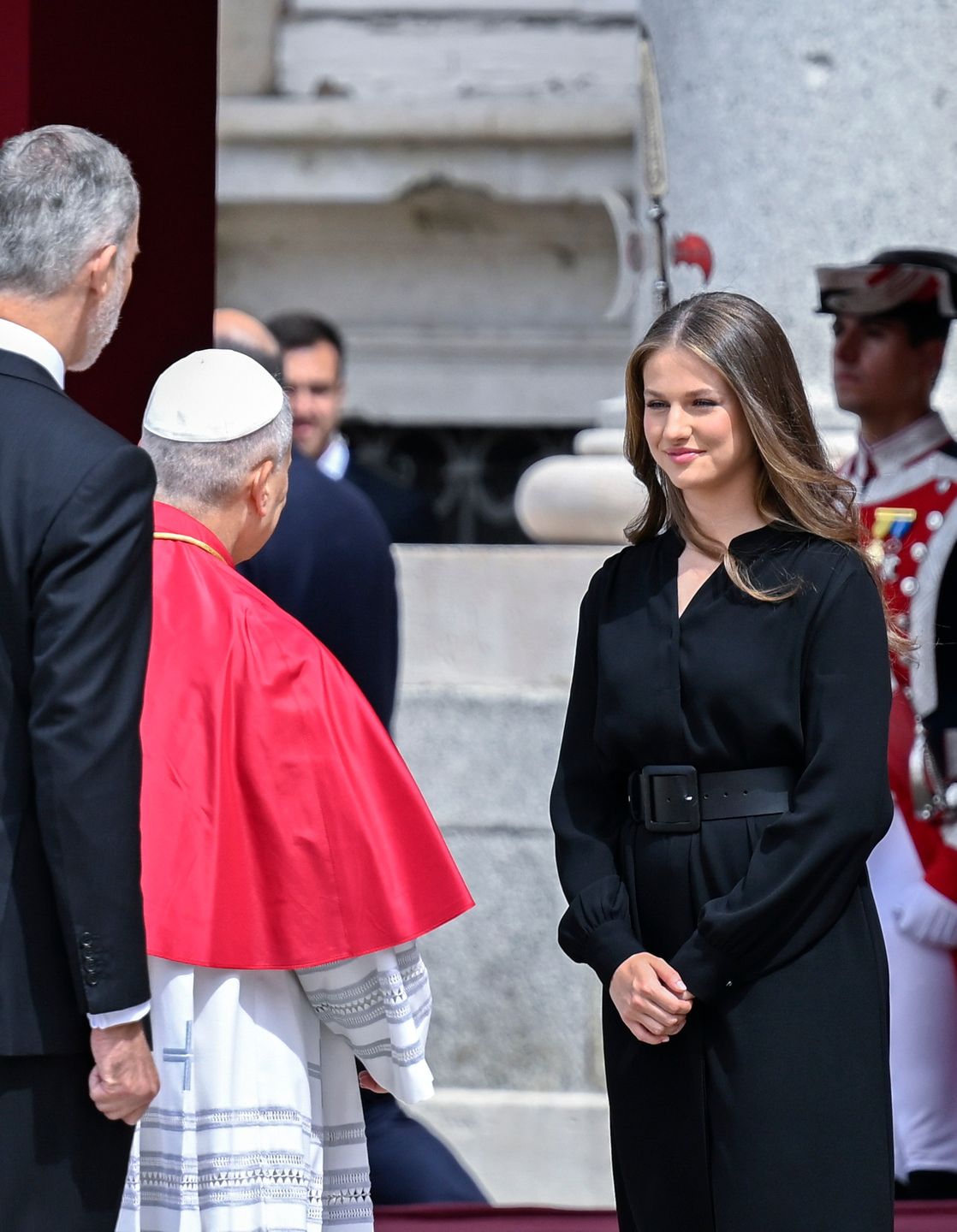 Hiszpańska rodzina królewska wita papieża