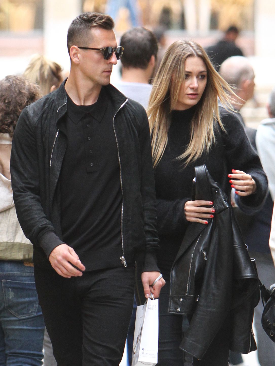 Arkadiusz Milik i Jessica Ziółek w 2019 roku