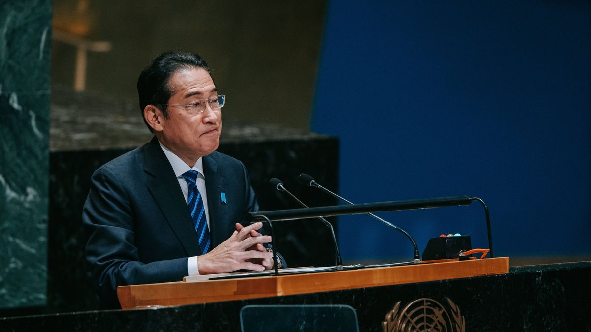 Summit of the Future during 79th Session of the United Nations General Assembly
epa11619669 Japanese Prime Minister Fumio Kishida speaks during the 'Summit of the Future', ahead of the General Debate of the 79th session of the United Nations (UN) General Assembly at the United Nations Headquarters in New York, New York, USA, 22 September 2024. The Summit of the Future will be held from 22 to 23 September, bringing together world leaders to address critical global governance challenges. The first day of the General Debate will take place on 24 September, during a session which opened on 10 September under the theme 'Leaving no one behind: Acting together for the advancement of peace, sustainable development and human dignity for present and future generations'.  EPA/OLGA FEDROVA 
Dostawca: PAP/EPA.
OLGA FEDROVA