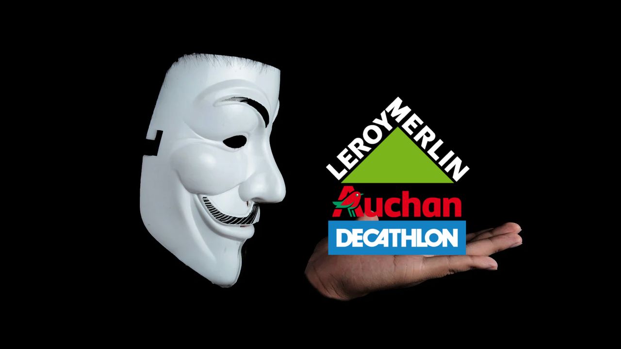 Anonymous zablokowali rosyjskie strony Leroy Merlin, Decathlon i Auchan.