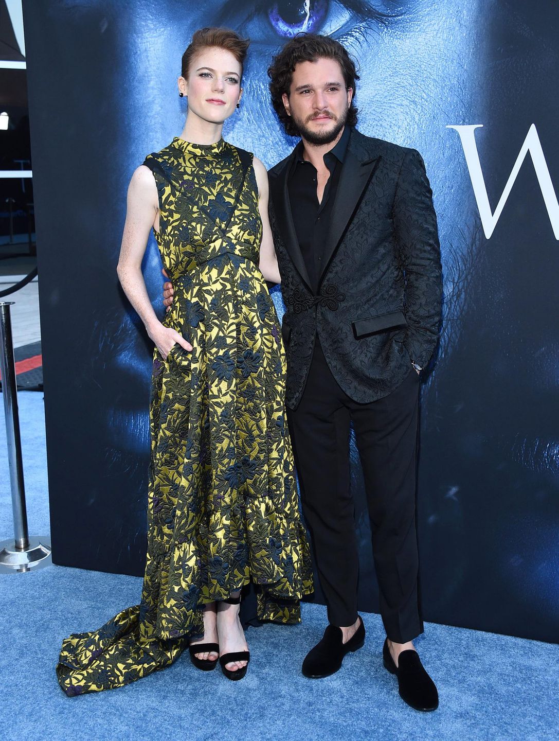 Rose Leslie i Kit Harington w 2017 roku