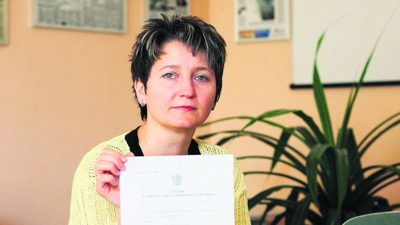 Pani Marzena ma wyrok sądu, który stwierdził mobbing