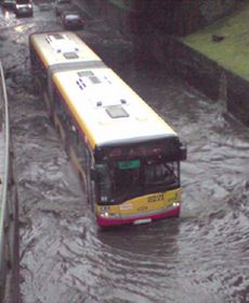 Zalało tunel w Ursusie