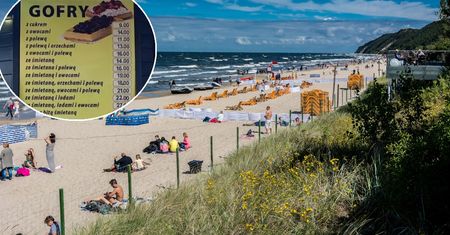 Cena gofrów nad morzem przyprawia o zawrót głowy. Przerażeni są nawet pracownicy gastronomii