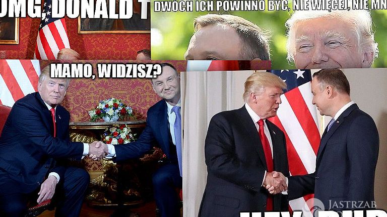Memy z wizyty Donalda Trumpa w Polsce