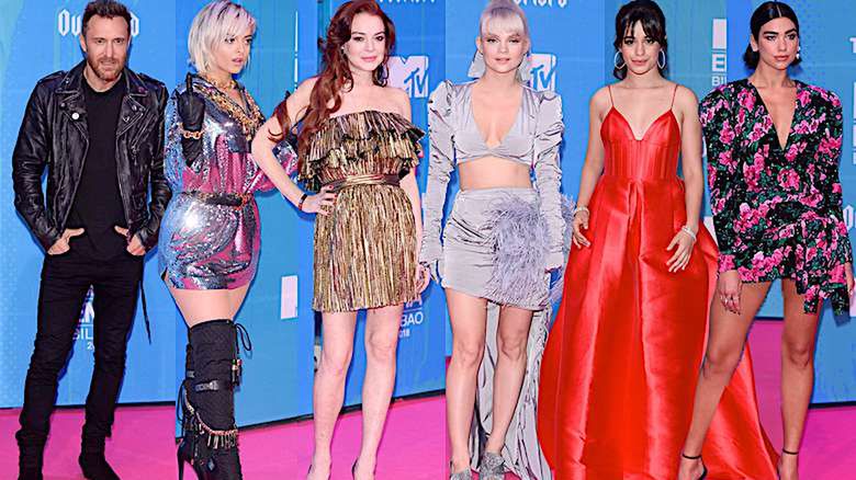 MTV EMA 2018 Bilbao kreacje stylizacje czerwony dywan
