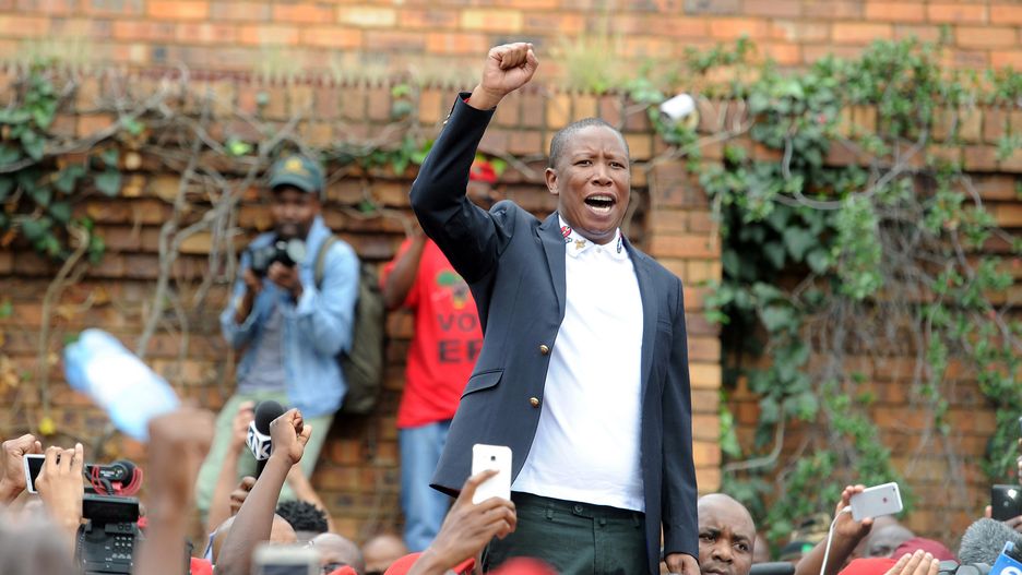 RPA: biali farmerzy stracą ziemię za bezcen. Na zdjęciu: przewodniczący Economic Freedom Fighters, Julius Malema