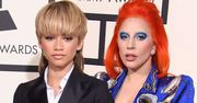 Grammy 2016: Zendaya i Lady Gaga postawiły na look mocno inspirowany Davidem Bowiem