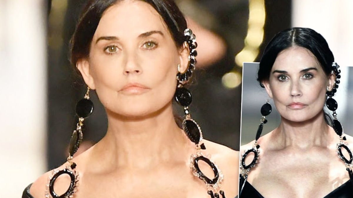 Demi Moore w pierwszym wywiadzie po pokazie Fendi. To dlatego wyglądała tak koszmarnie