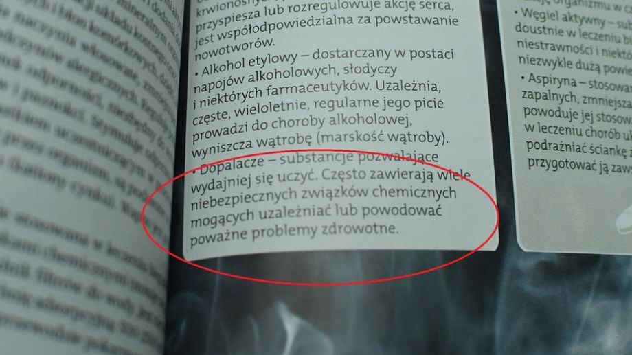Dopalacze zostały opisane, jako pomoc w nauce