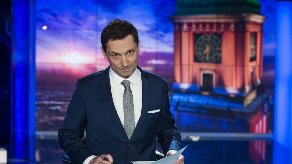 Krzysztof Ziemiec jest prezenterem "Wiadomości"