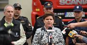 Premier Beata Szydło na terenach zniszczonych przez nawałnice