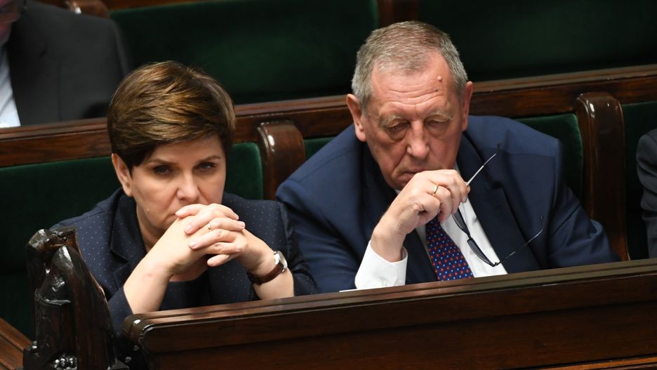 Premier Beata Szydło i minister Jan Szyszko
