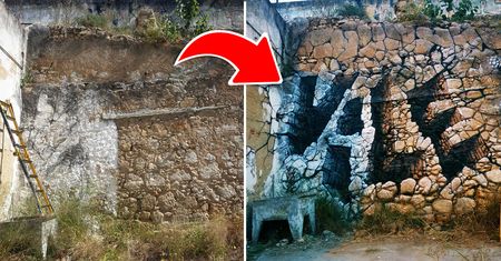 Ten artysta za pomocą farby w sprayu sprawia, że ściany stają się przeźroczyste