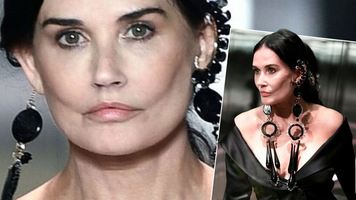 Co się stało z twarzą Demi Moore? Wrzuciła na Instagram pierwsze zdjęcie po pokazie Fendi. Jak teraz wygląda?