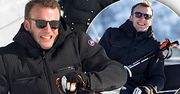 Emmanuel i Brigitte Macron spędzili święta w górach! Prezydent Francji jak Alberto Tomba szaleje na stoku bez kasku!