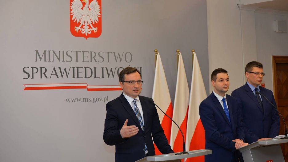 Minister sprawiedliwości Zbigniew Ziobro i jego zastępcy