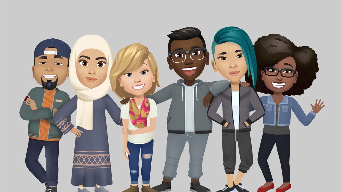 Tak mają wyglądać przykładowe Bitmoji Facebooka