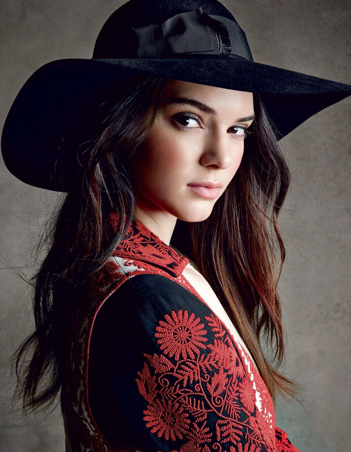 Kendall Jenner w sesji zdjęciowej, wyretuszowane zdjęcie