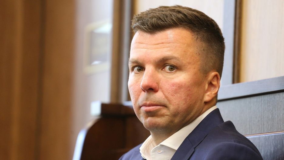 Marek Falenta podczas rozprawy w 2016 roku