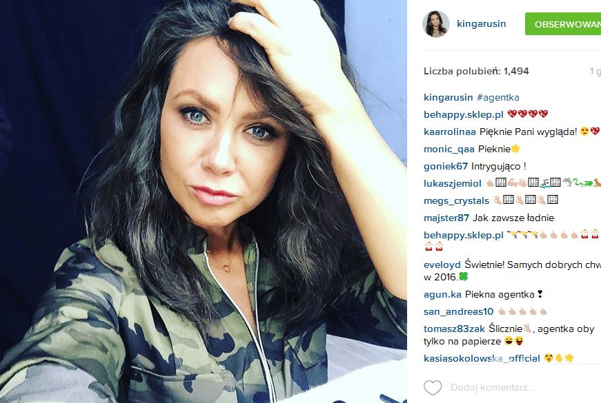 Kinga Rusin na planie Agenta