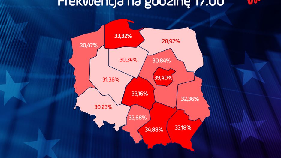 Wybory do Europarlamentu 2019. PKW podała frekwencję na godzinę 17.