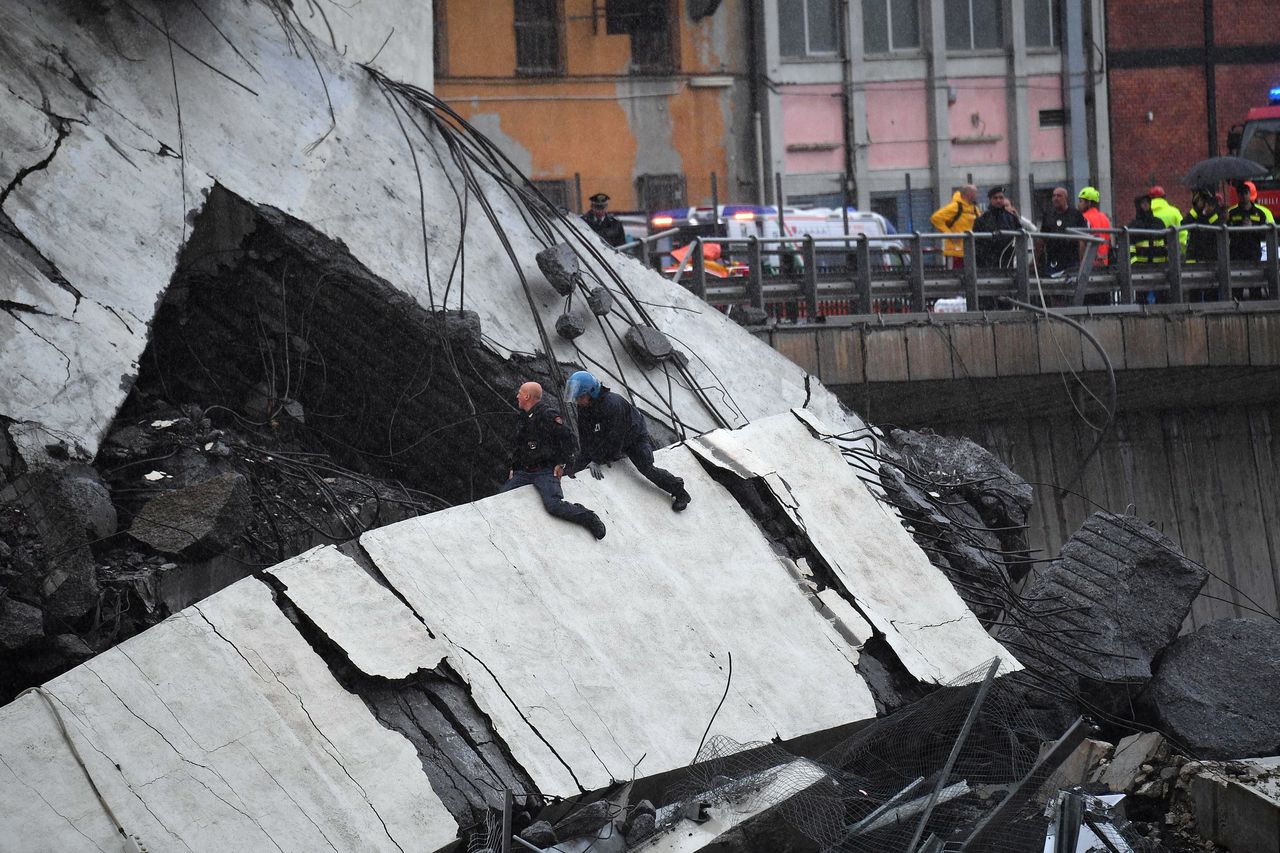 Niepublikowane nagranie z zawalenia wiaduktu w Genui. Tak zginęły 43 osoby