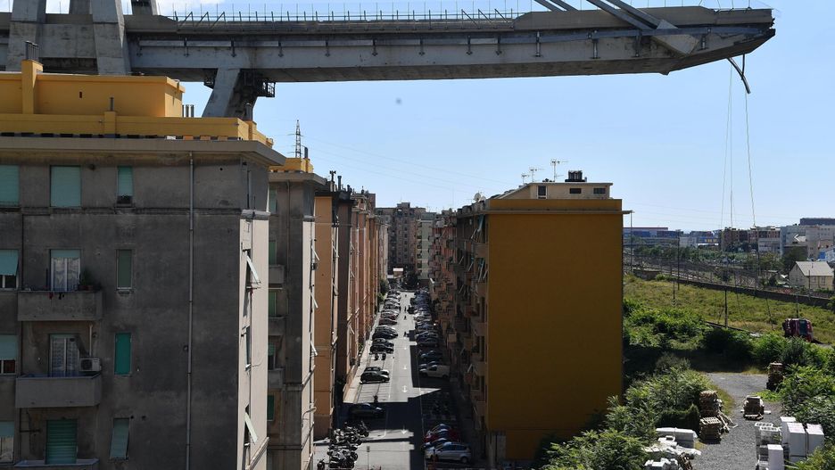 Zawalony fragment wiaduktu w Genui został oddany do użytku w 1967 roku