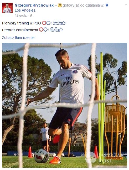 Grzegorz Krychowiak już trenuje