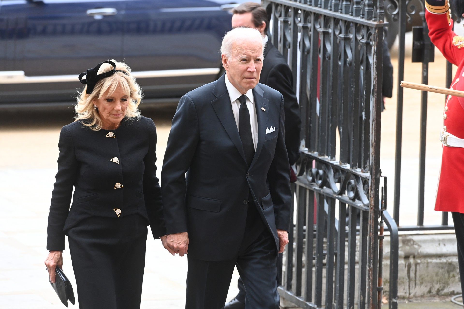 Joe i Jill Biden – pogrzeb królowej Elżbiety II