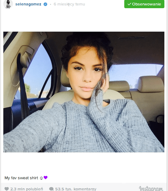 Miejsce 8: 
Selena Gomez