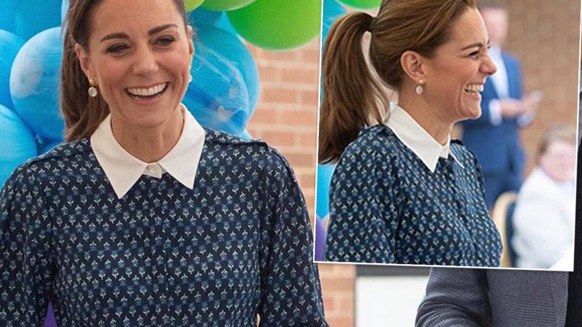 Księżna Kate w jedwabnej sukience