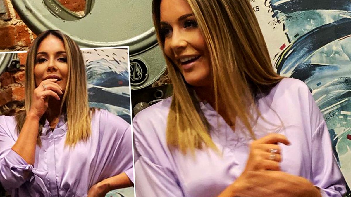 Małgorzata Rozenek w liliowej sukience