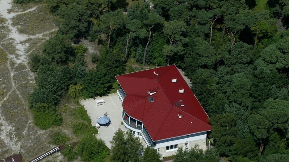 Rezydencja prezydencka na półwyspie helskim.