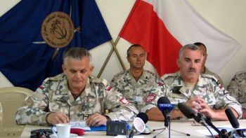 Gen. Bieniek (po prawej) i gen. bryg. Czerwiński