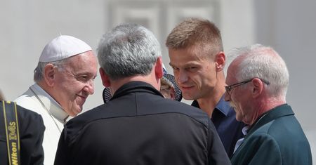 Tomasz Komenda spełnia właśnie swoje wielkie marzenie. Spotkał się papieżem