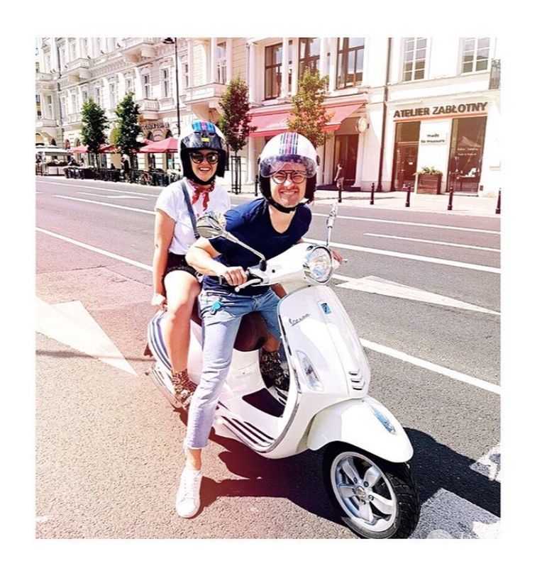 Ciocia Liestyle i Wujaszek Liestyle z Vespa Primavera 50. x Martini