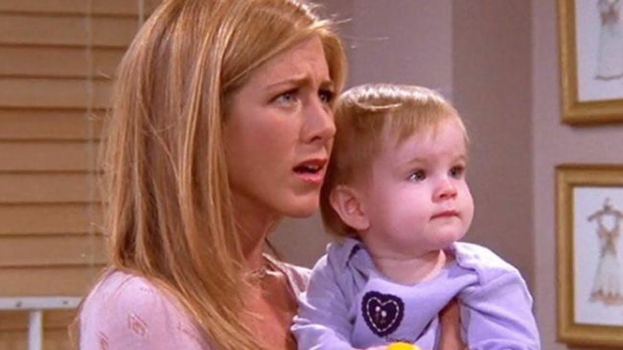 Jennifer Aniston, czyli serialowa Rachel z "Przyjaciół" z małą Emmą