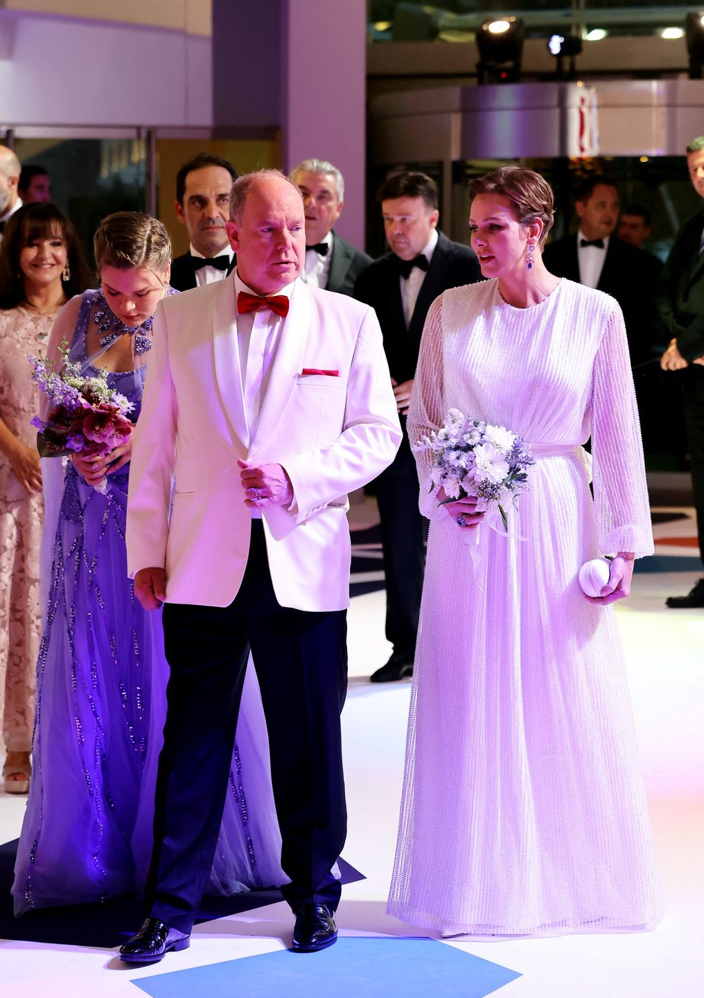 Albert i Charlene - Bal Czerwonego Krzyża w Monako, fot. ONS