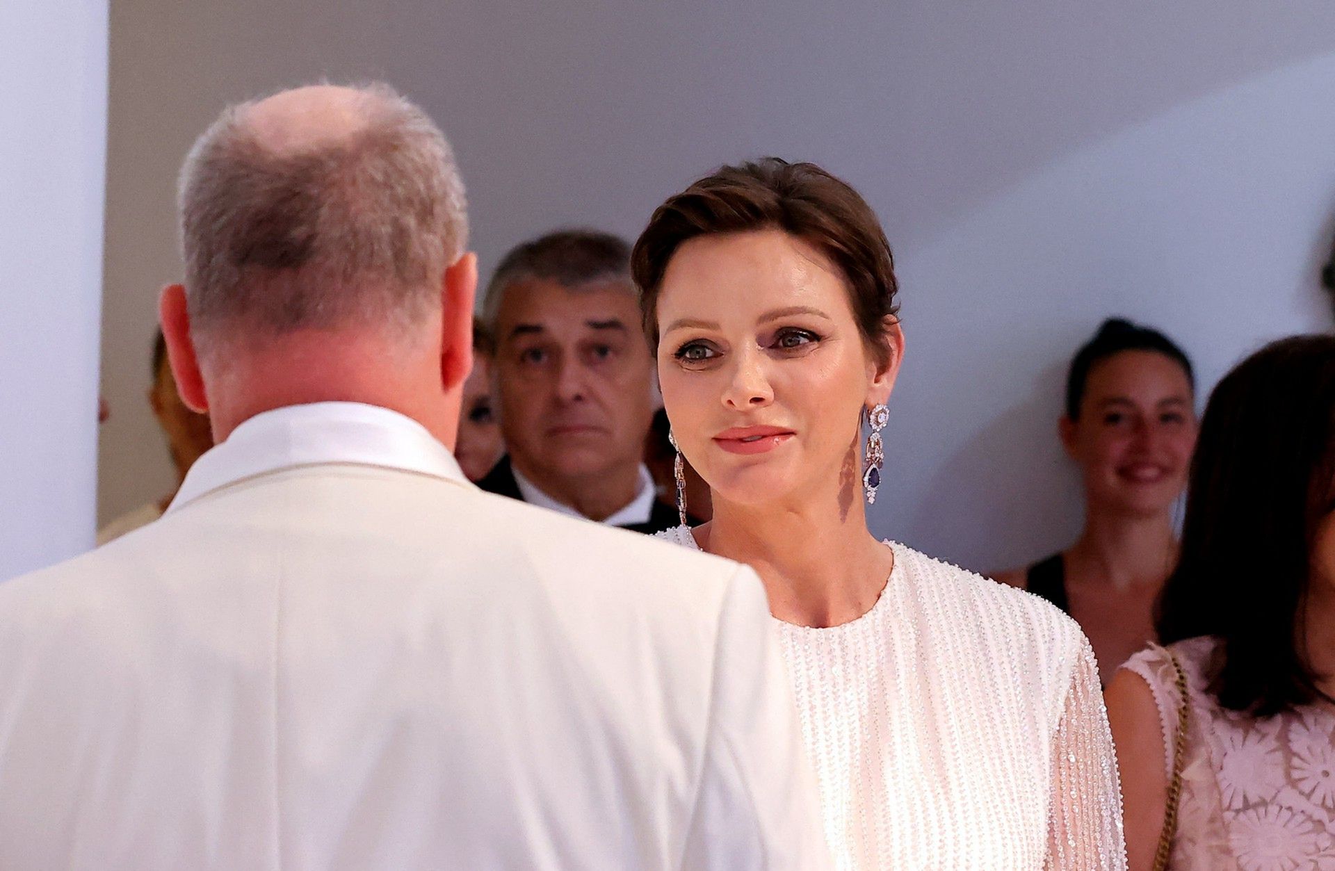 Albert i Charlene - Bal Czerwonego Krzyża w Monako, fot. ONS