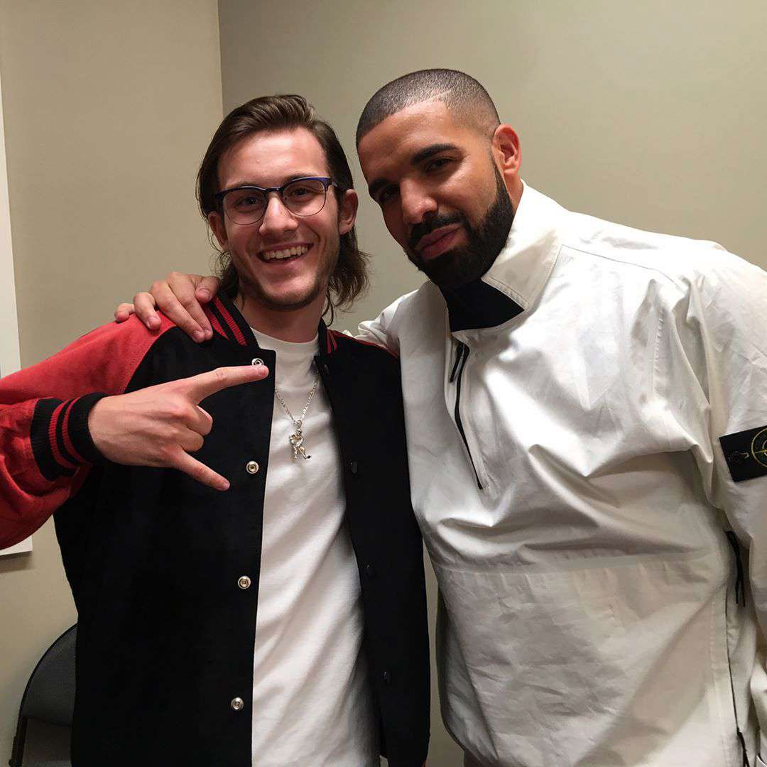 Rene-Charles Angelil i jego idol Drake