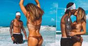 Małgorzata Rozenek w złotym bikini i jej urodzinowe czułości w morzu! Radosław wszystko pokazał. Ale foty!
