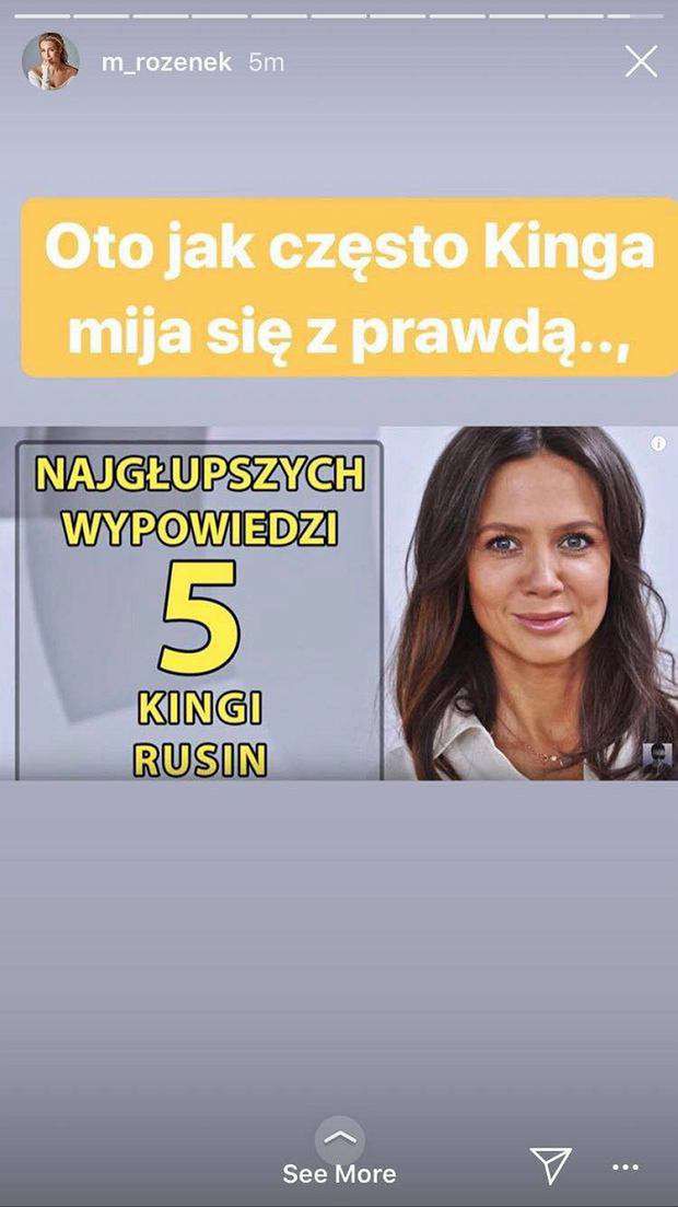 Małgorzata Rozenek wbiła szpilę Kindze Rusin