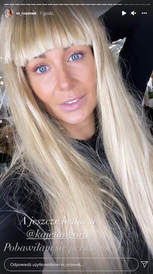 Zdjęcie z InstaStories Małgorzaty Rozenek