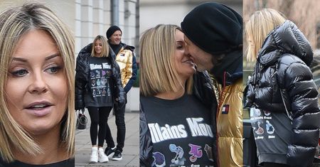 Ciężarna Małgorzata Rozenek zasłania brzuszek luźną bluzą na spacerze z Radziem (ZDJĘCIA)