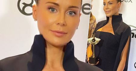 Małgorzata Rozenek na gali "Wprostu". Elegancki koczek i kreacja jej projektu. W takim wcieleniu jeszcze jej nie widzieliśmy