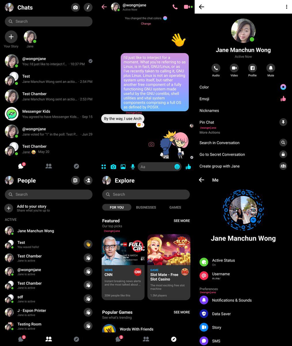Messenger: tak wygląda tryb nocny 