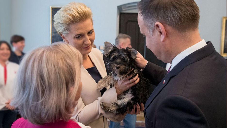 Pani Teresa na pożegnanie dostała szczeniaka