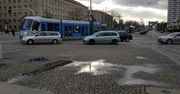 Wrocław: Wykolejenie tramwaju przy rondzie Reagana